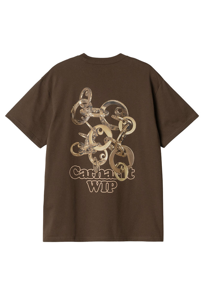 CARHARTT WIP LINKED CHARMS T-SHIRT Liberica / Gold