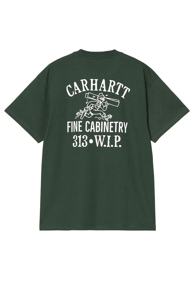 CARHARTT WIP CABINETRY T-SHIRT Conifer / White