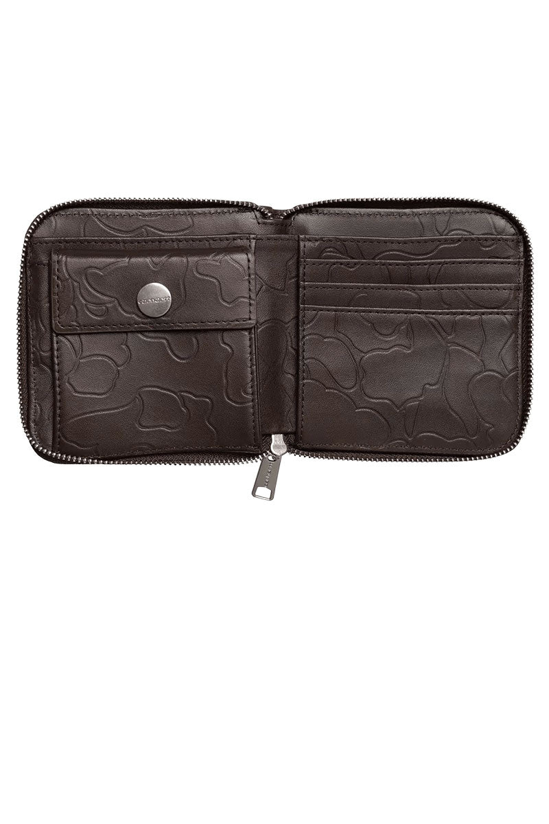 CARHARTT WIP CAMO DUCK WALLET Palisander / Silver
