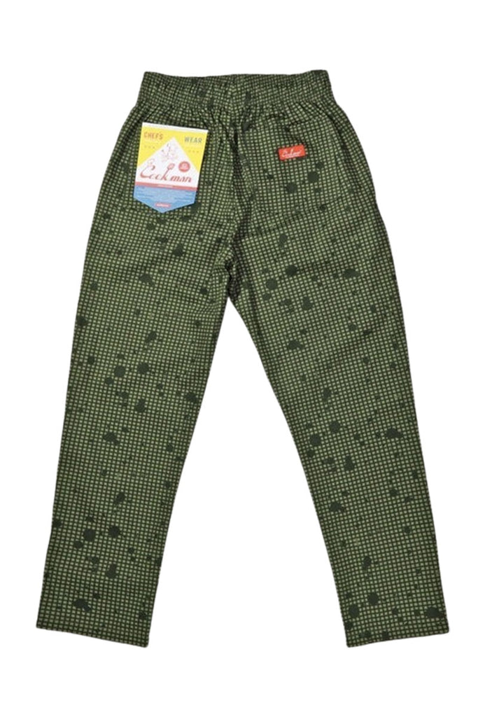 COOKMAN CHEF PANT SAUCE SPLASH Camo Green