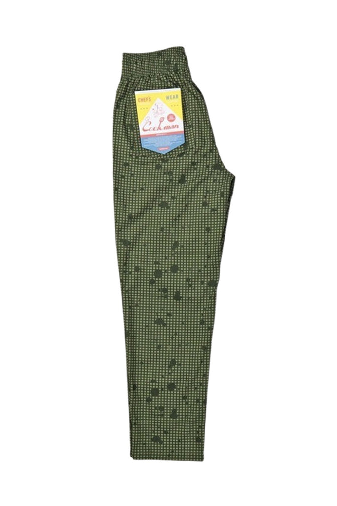 COOKMAN CHEF PANT SAUCE SPLASH Camo Green