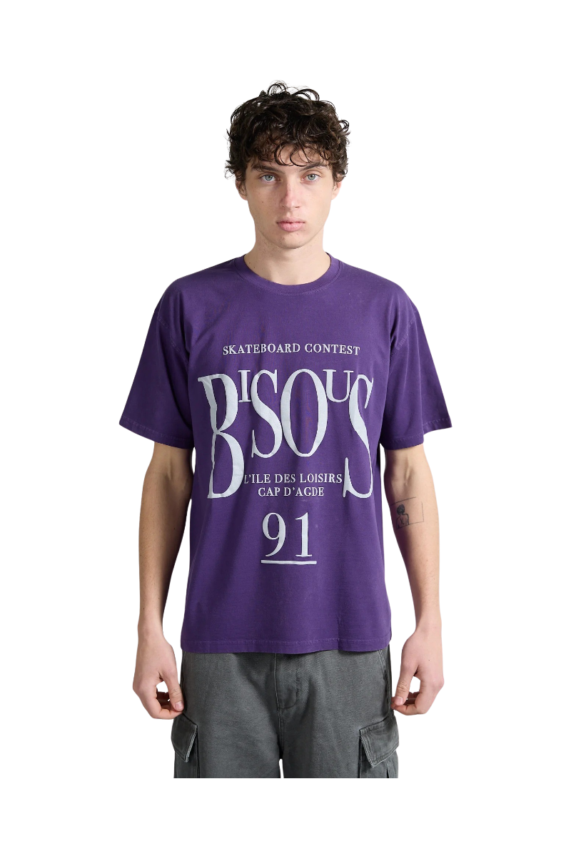 BISOUS SKATEBOARDS CANNES T-SHIRT Purple
