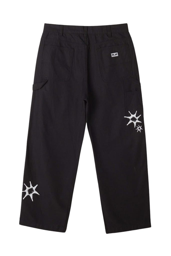 OBEY BIG TIMER PRINTED CARPENTER PANT Black