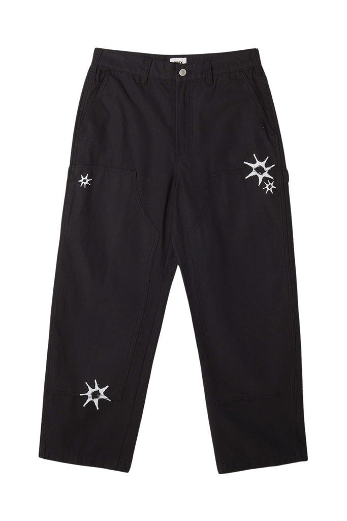 OBEY BIG TIMER PRINTED CARPENTER PANT Black