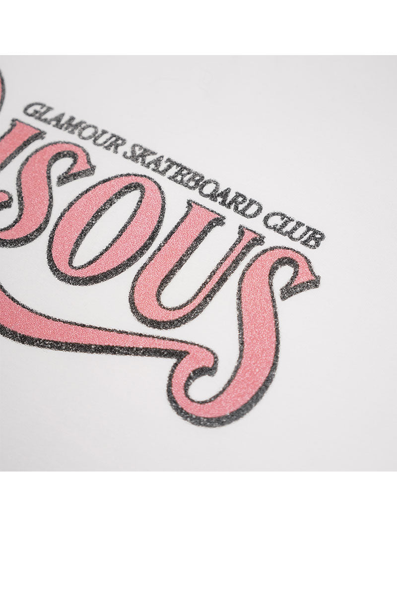 BISOUS SKATEBOARDS T-SHIRT GLAMOUR CAVIAR White