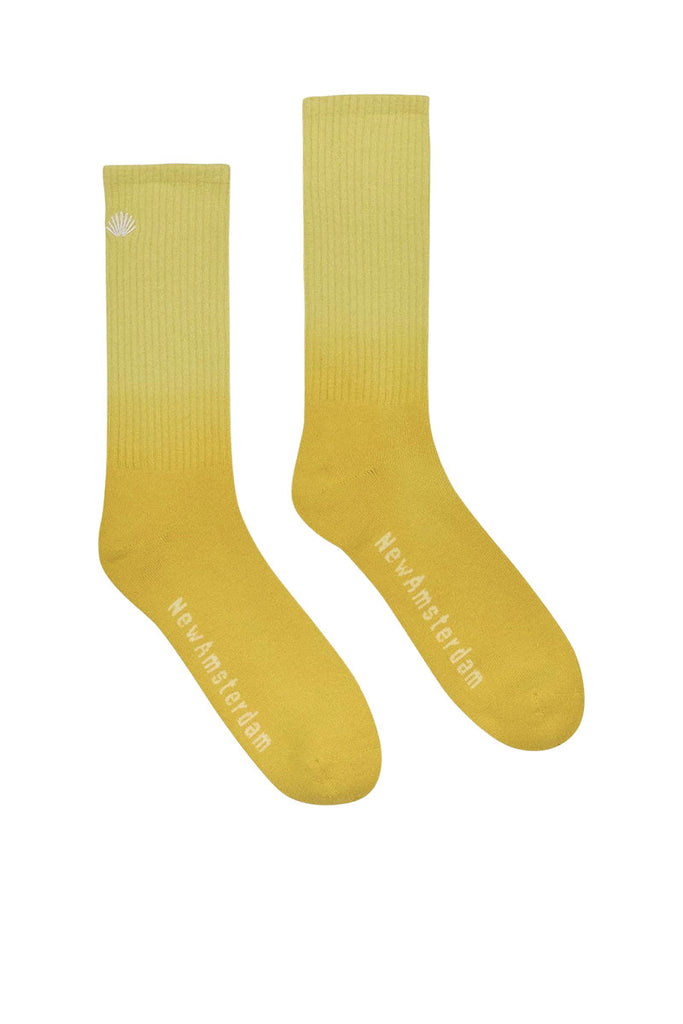 NEW AMSTERDAM GRADIENT LOGO SOCKS Celery Dip Dye