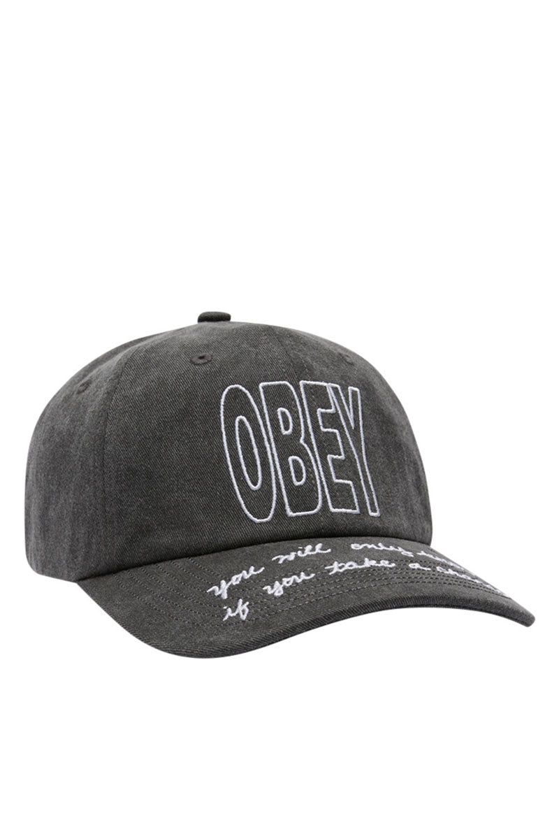 OBEY PIGMENT CHANCE VELCRO CAP Pigment Black