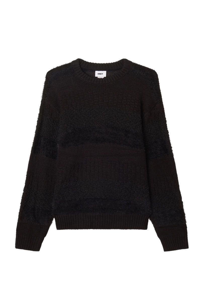 OBEY CHARLES SWEATER Black