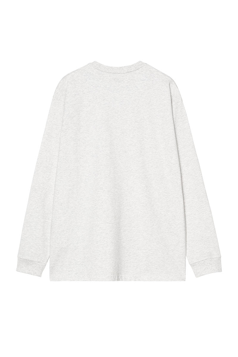 CARHARTT WIP CHASE TEE L/S Ash Heather / Gold