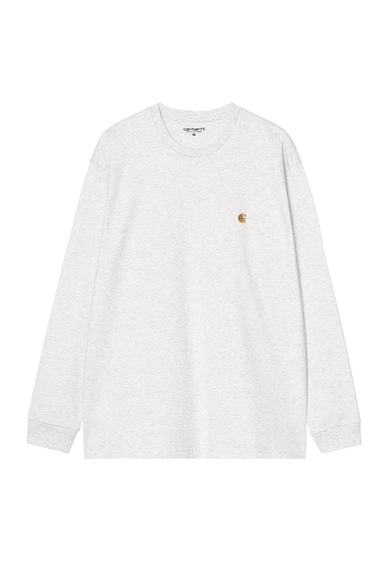 CARHARTT WIP CHASE TEE L/S Ash Heather / Gold