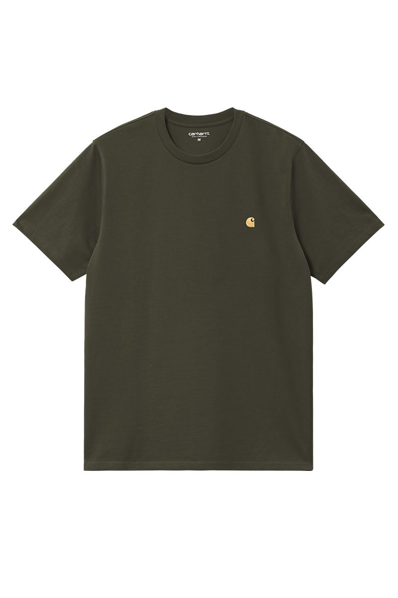 CARHARTT WIP CHASE TEE Olive  / Gold
