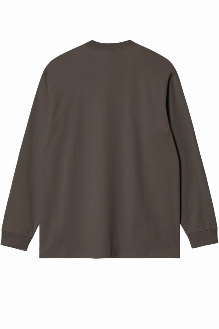 T-shirt Carhartt WIP Chase manches longues Shungite et doré – vue 4