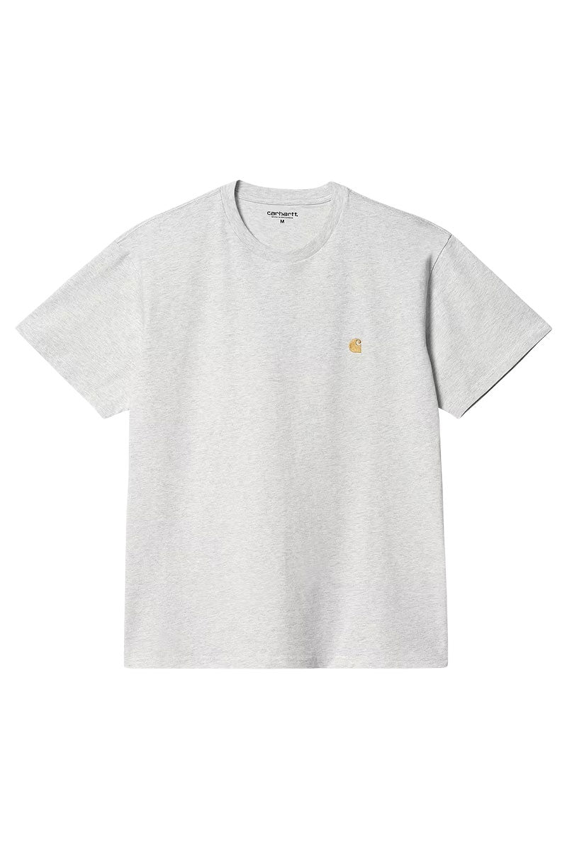 CARHARTT WIP CHASE TEE Ash Heather  / Gold