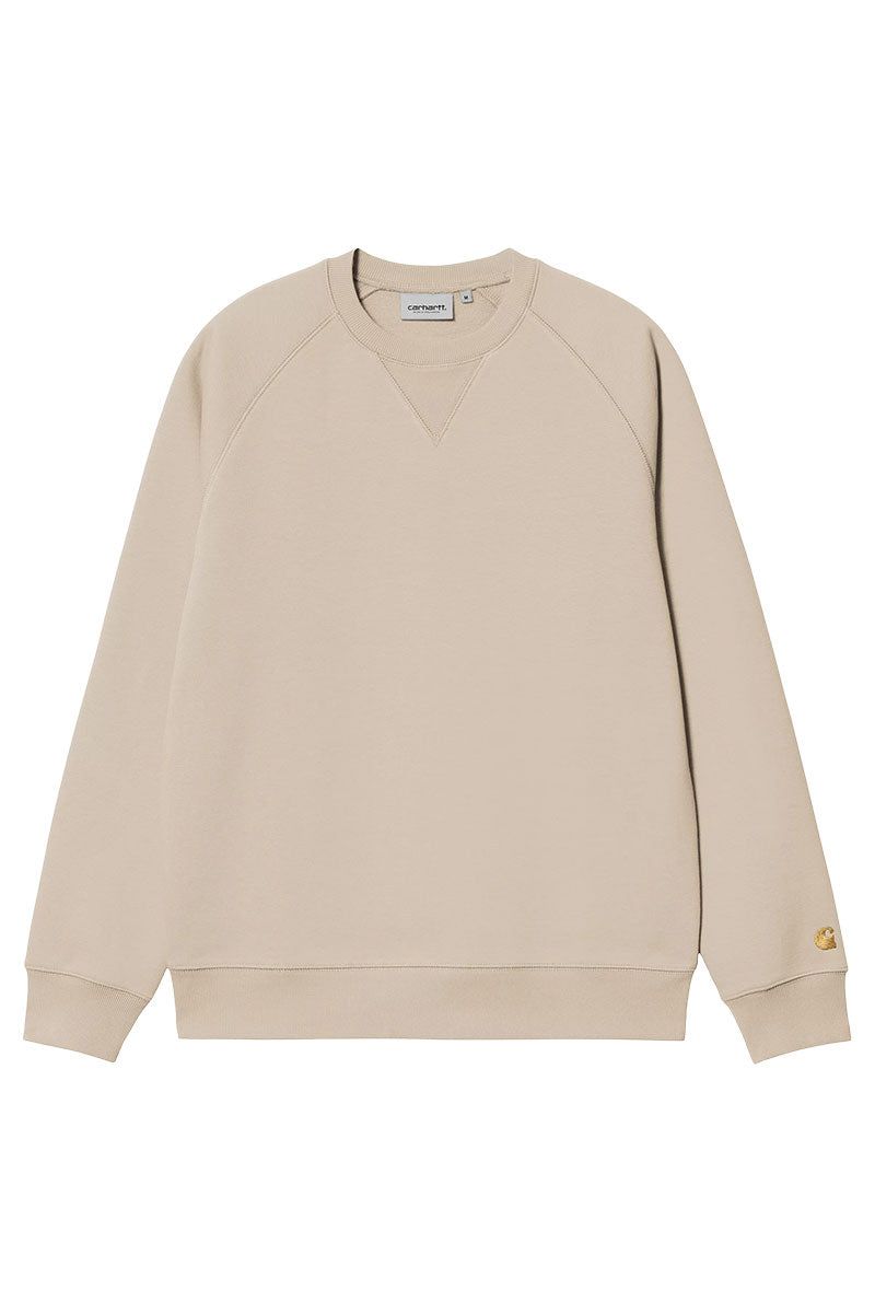 CARHARTT WIP CHASE SWEAT Fleur De Sel / Gold