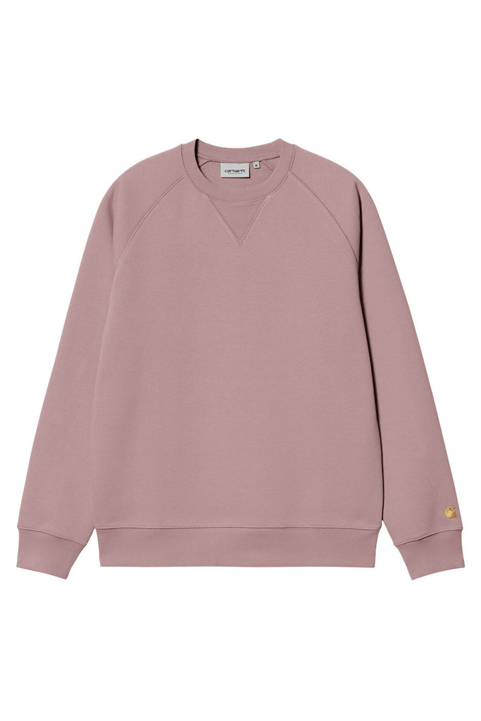 CARHARTT WIP CHASE SWEAT Glassy Pink / Gold