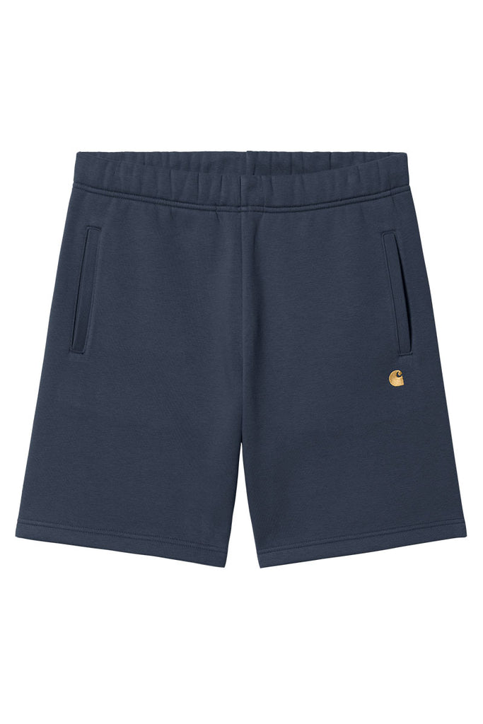 CARHARTT WIP CHASE SWEAT SHORT Blue / Gold