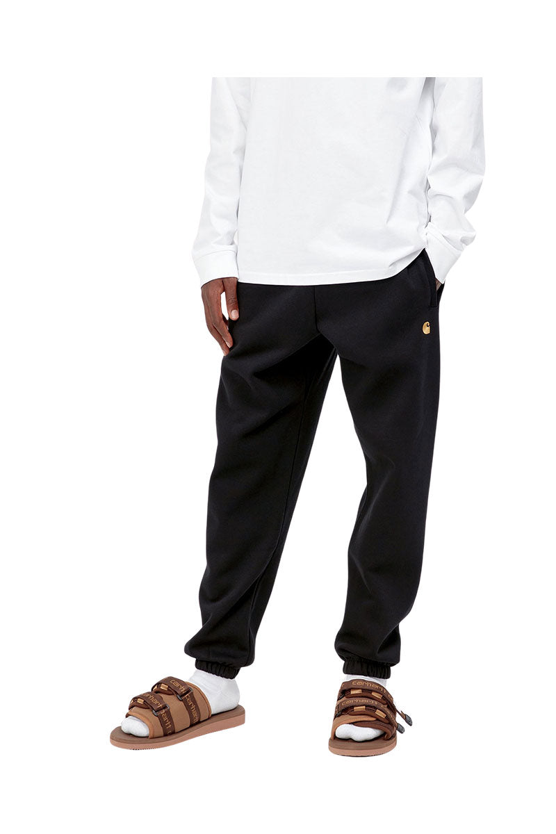 CARHARTT WIP CHASE SWEAT PANT Black / Gold
