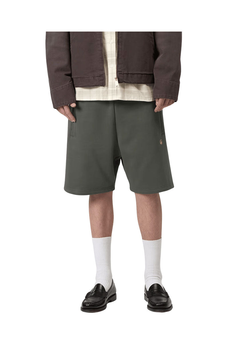 CARHARTT WIP CHASE SWEAT SHORT Leaf / Gold