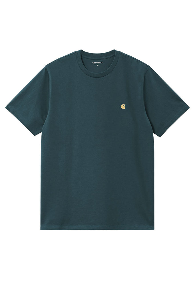 CARHARTT WIP CHASE T-SHIRT Duck Blue / Gold