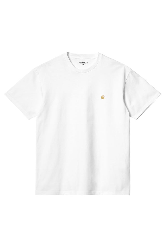 CARHARTT WIP CHASE TEE White / Gold
