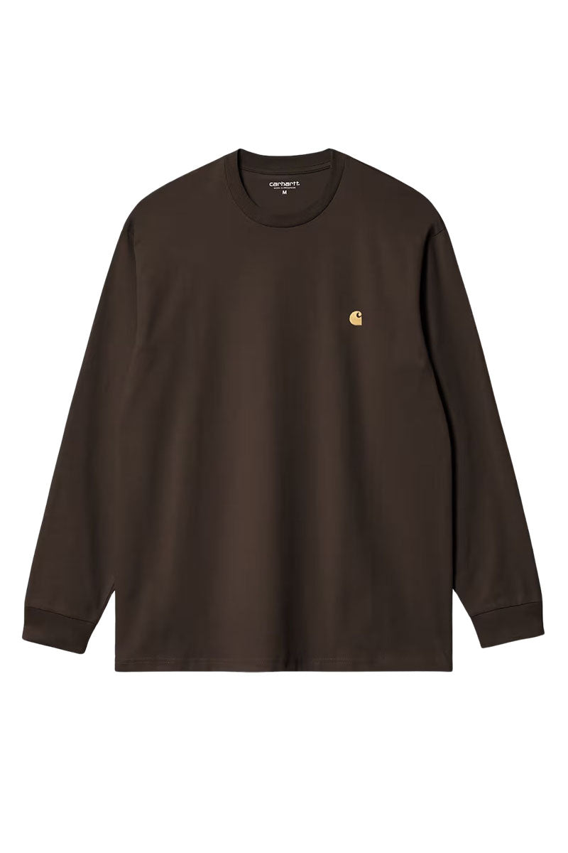 CARHARTT WIP CHASE TEE L/S Tobacco / Gold
