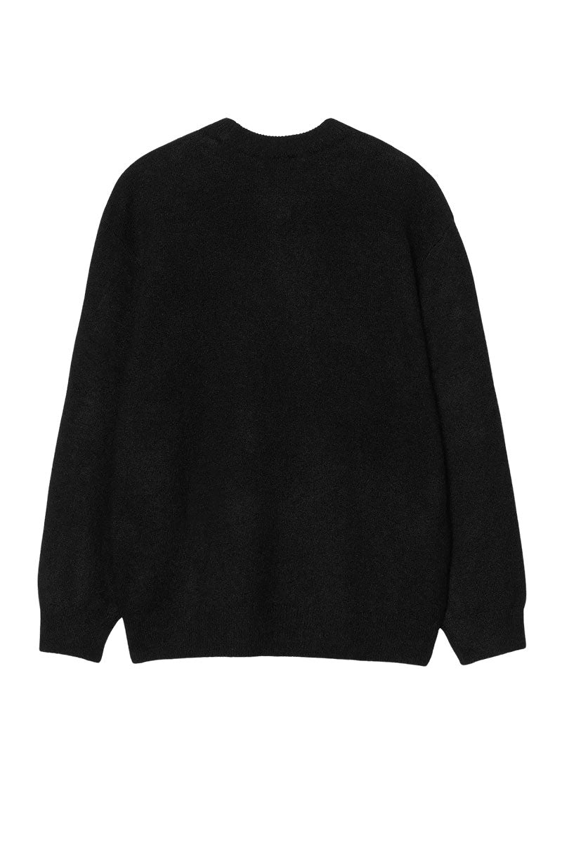 CARHARTT WIP CHEDDAR SWEATER Black / Glassy Pink
