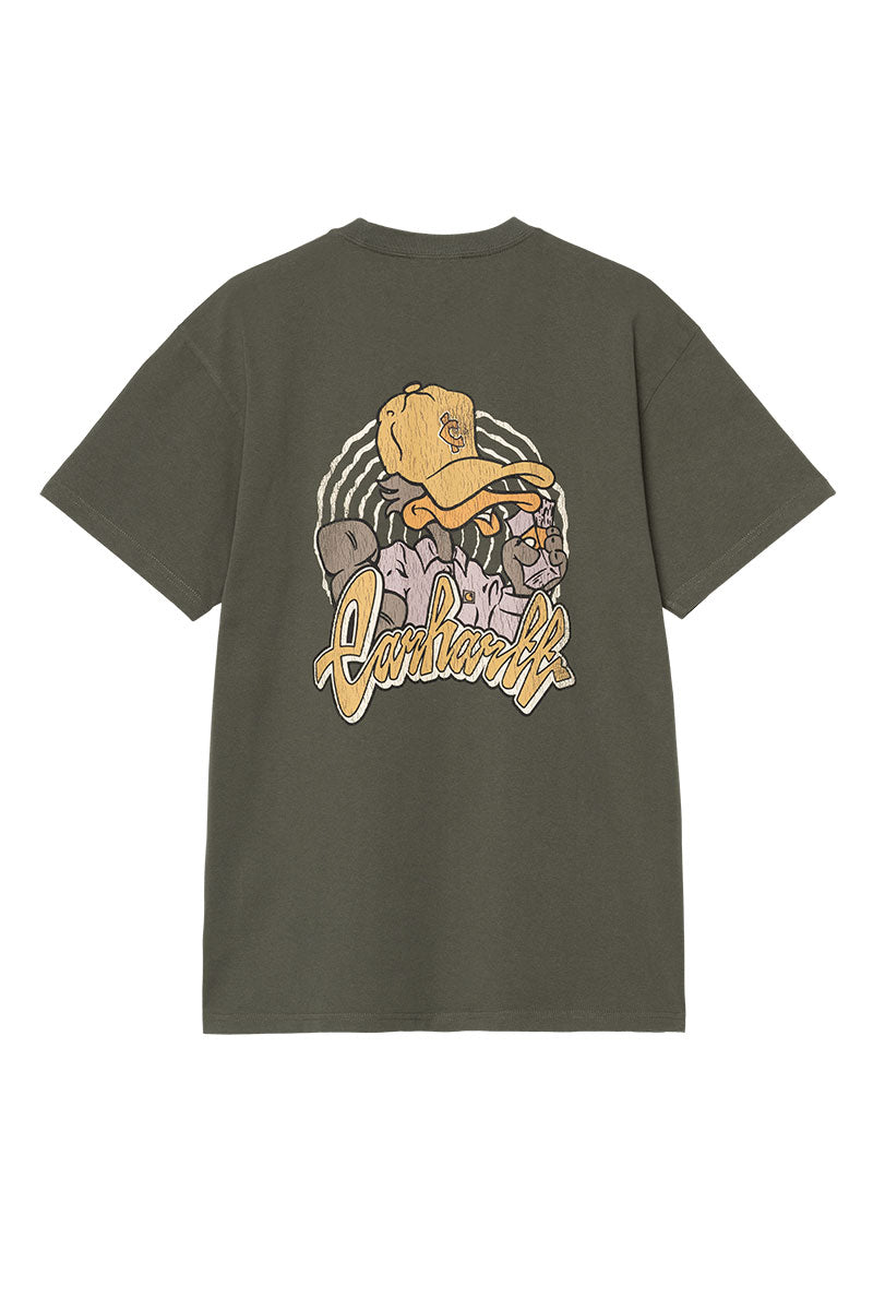 CARHARTT WIP CHEDDA T-SHIRT Opuntia Heavy Stone Wash