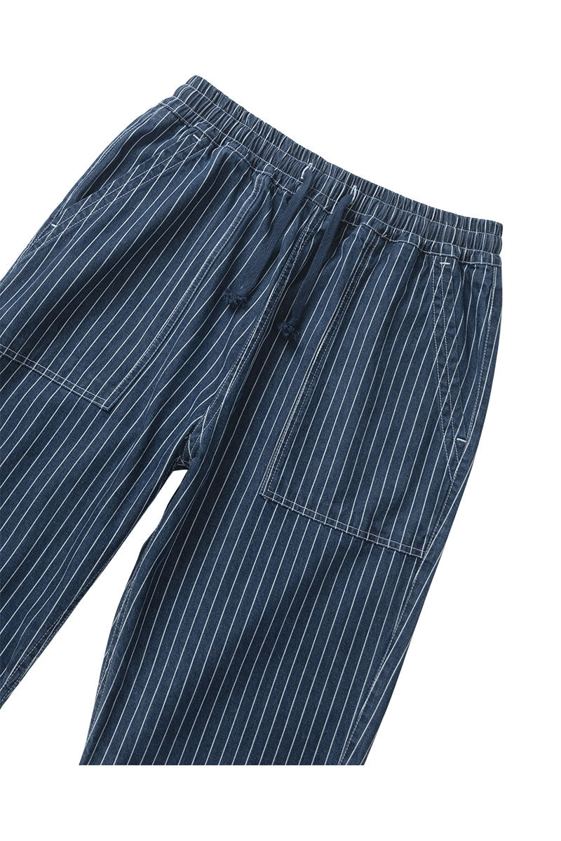SERVICE WORKS PINSTRIPE DENIM CHEF PANTS Indigo