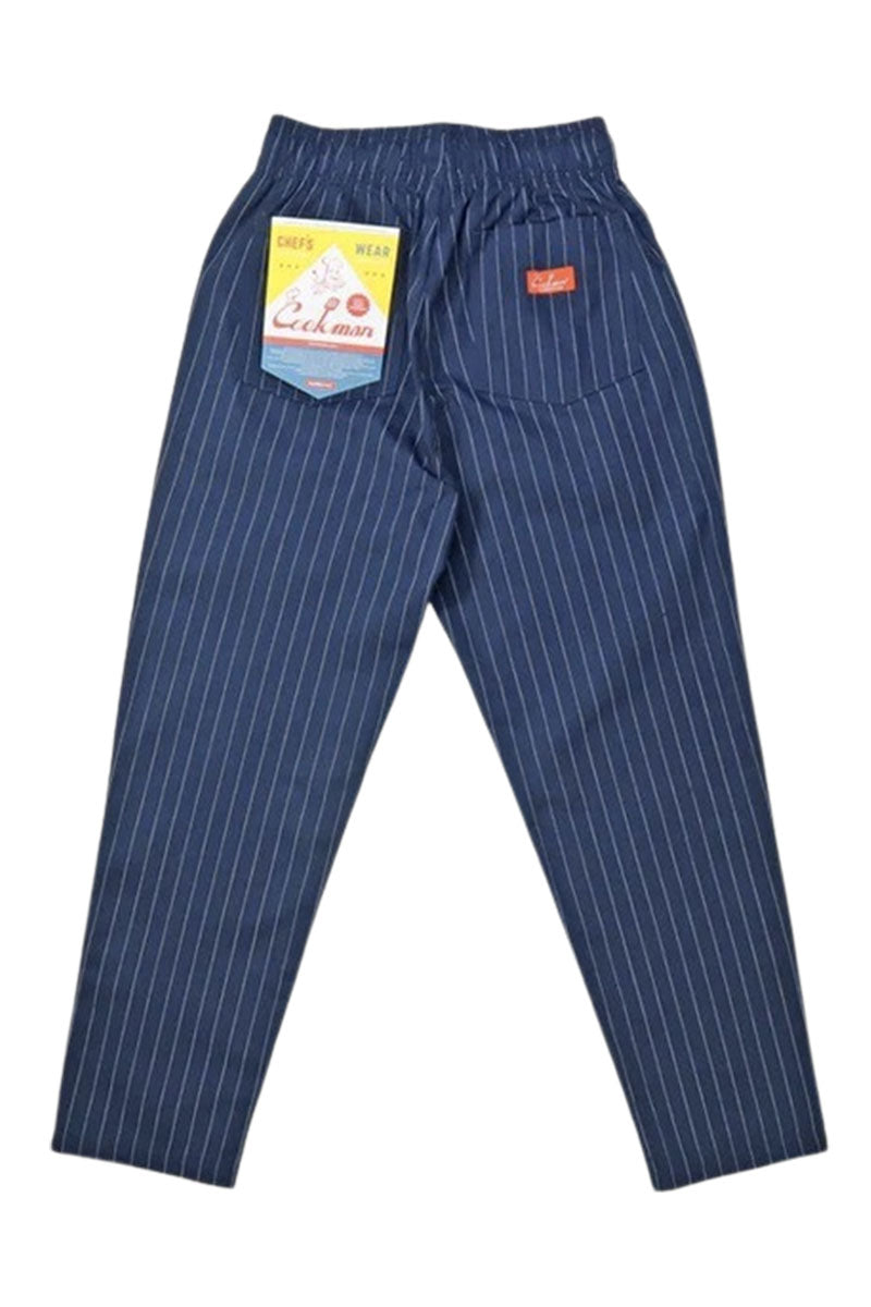 COOKMAN CHEF PANTS Pin Stripes Navy