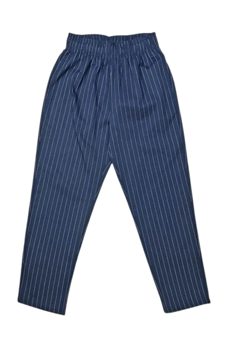 COOKMAN CHEF PANTS Pin Stripes Navy