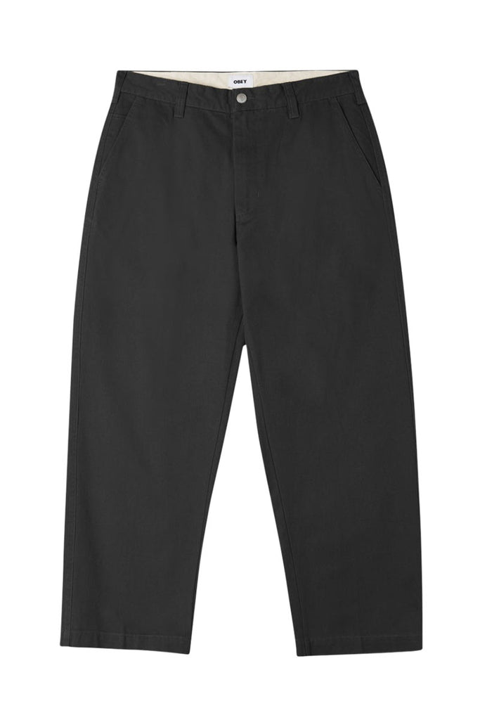 OBEY BIGWIG CHINO PANT Washed Black