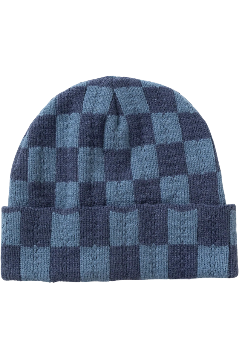 SERVICE WORKS CHUNKY CHECK BEANIE Navy