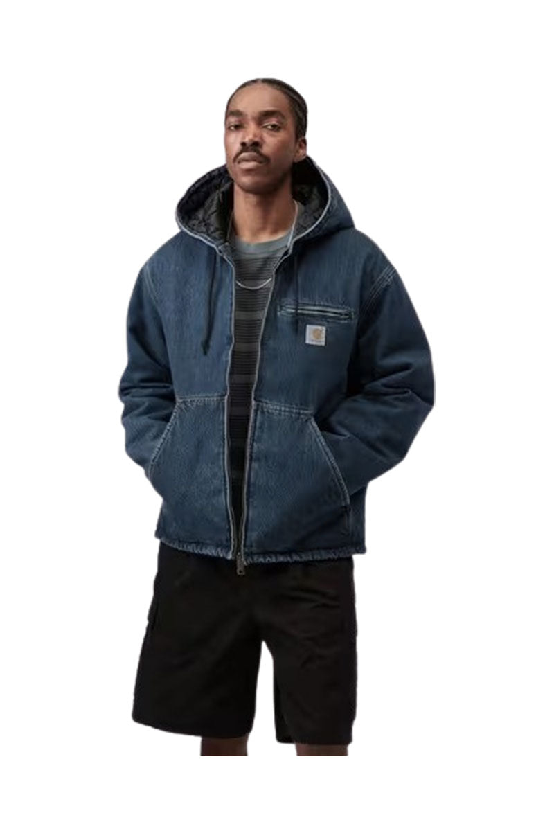 CARHARTT WIP CLEVELAND JACKET Blue Stone Washed