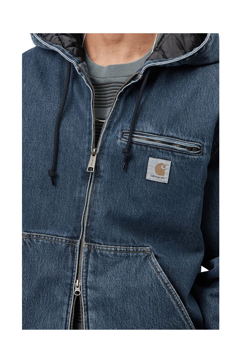 CARHARTT WIP CLEVELAND JACKET Blue Stone Washed