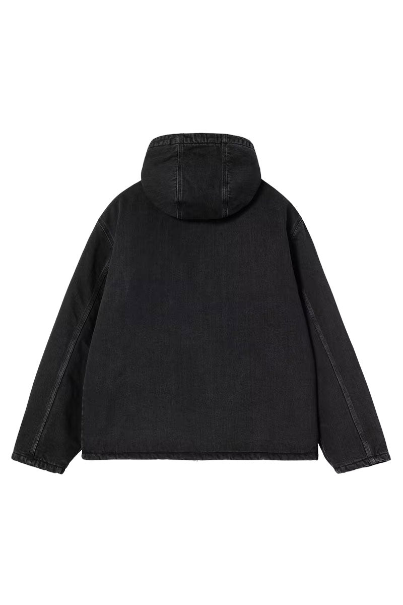 CARHARTT WIP CLEVELAND JACKET Black Stone Washed