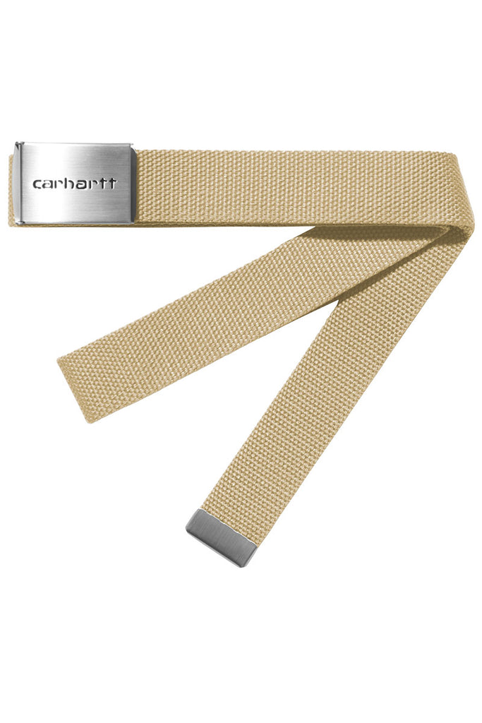 CARHARTT WIP CLIP BELT Chrome / Air Yellow