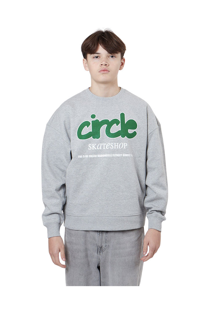 CIRCLE COLLEGE SWEAT Grey