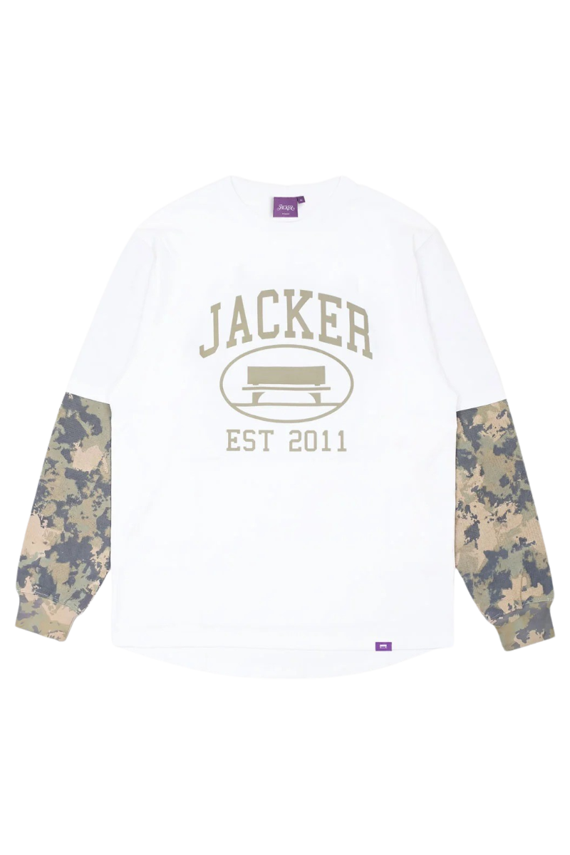 JACKER COLLEGE L/S T-SHIRT Camo