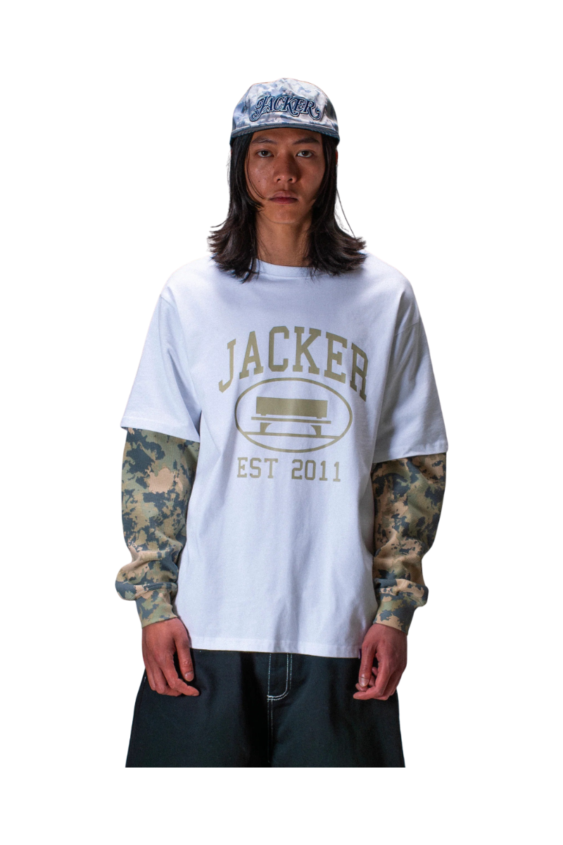 JACKER COLLEGE L/S T-SHIRT Camo