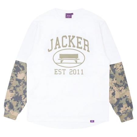 JACKER COLLEGE L/S T-SHIRT Camo