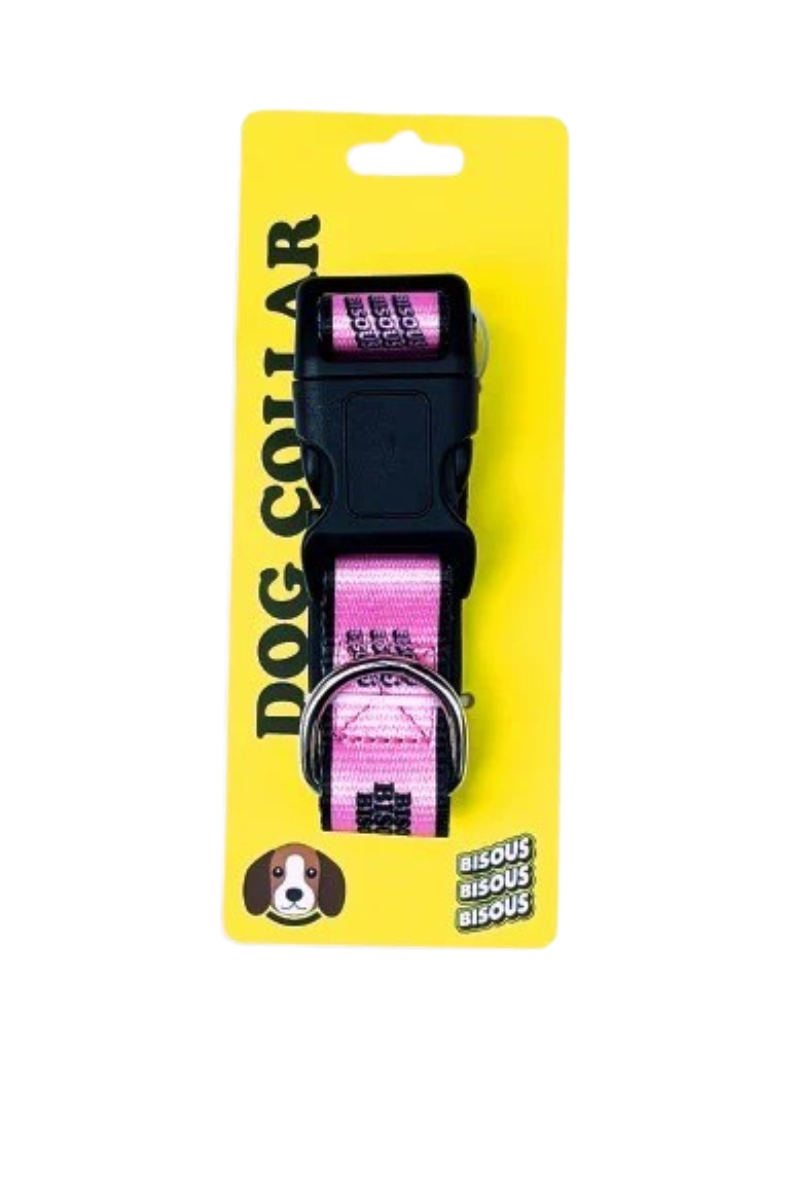 BISOUS SKATEBOARDS COLLIER CHIEN Rose