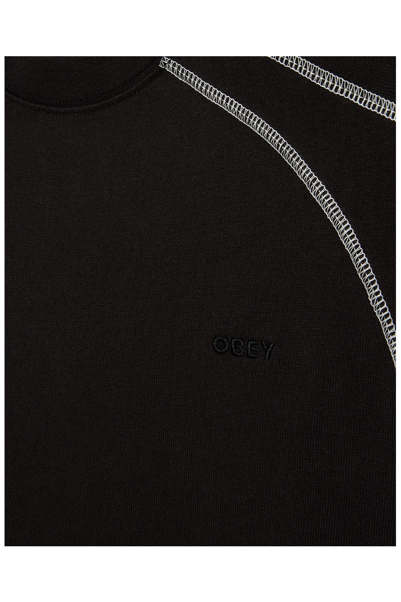 OBEY CONTRAST STITCH T-SHIRT Digital Black