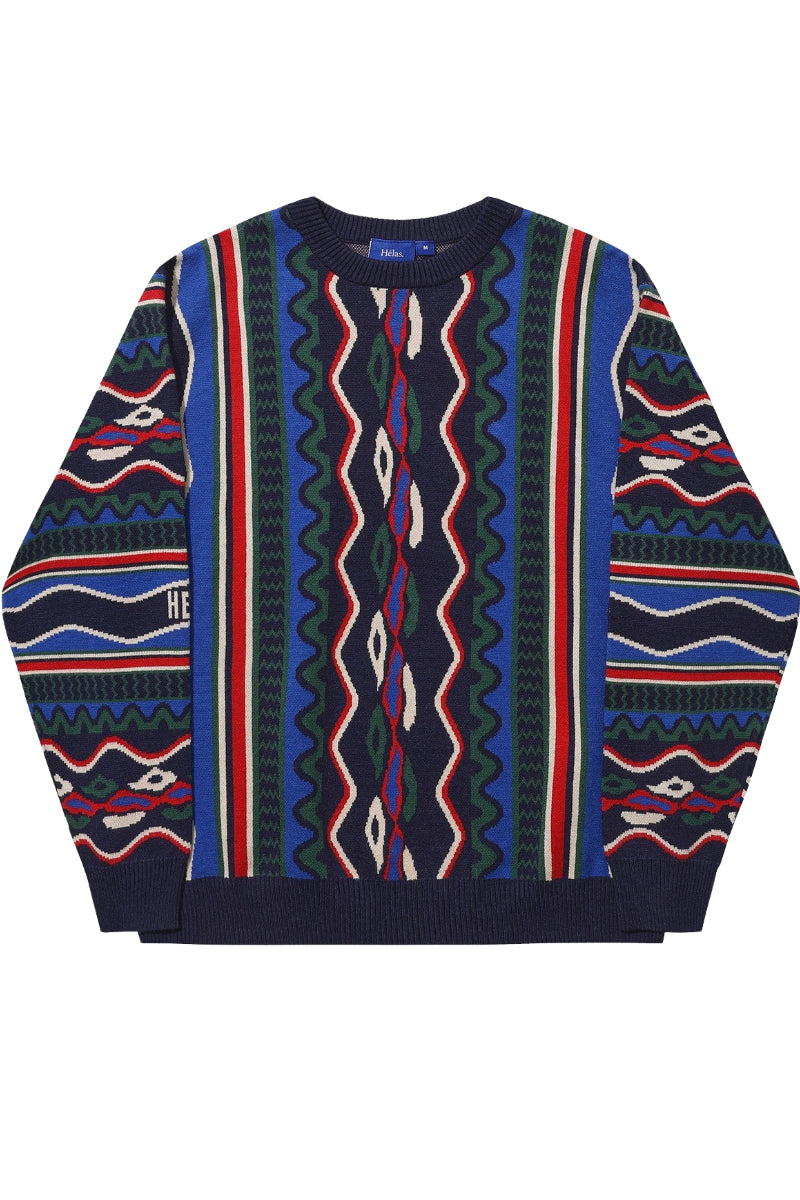 Pull en maille Hélas Caps Coog bleu