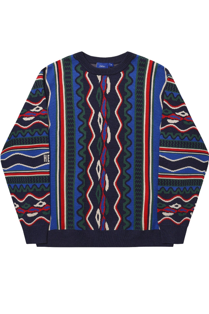Pull en maille Hélas Caps Coog bleu