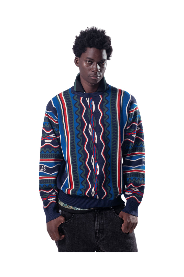 Pull en maille Hélas Caps Coog bleu – vue 3
