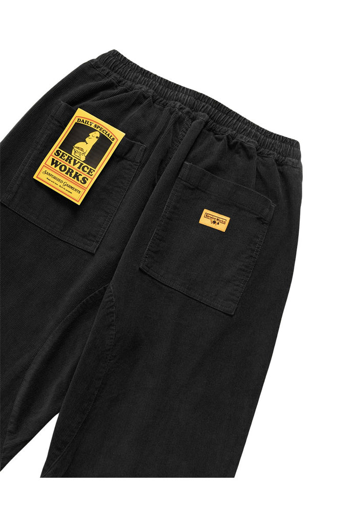 SERVICE WORKS CORDUROY CHEF PANT Black