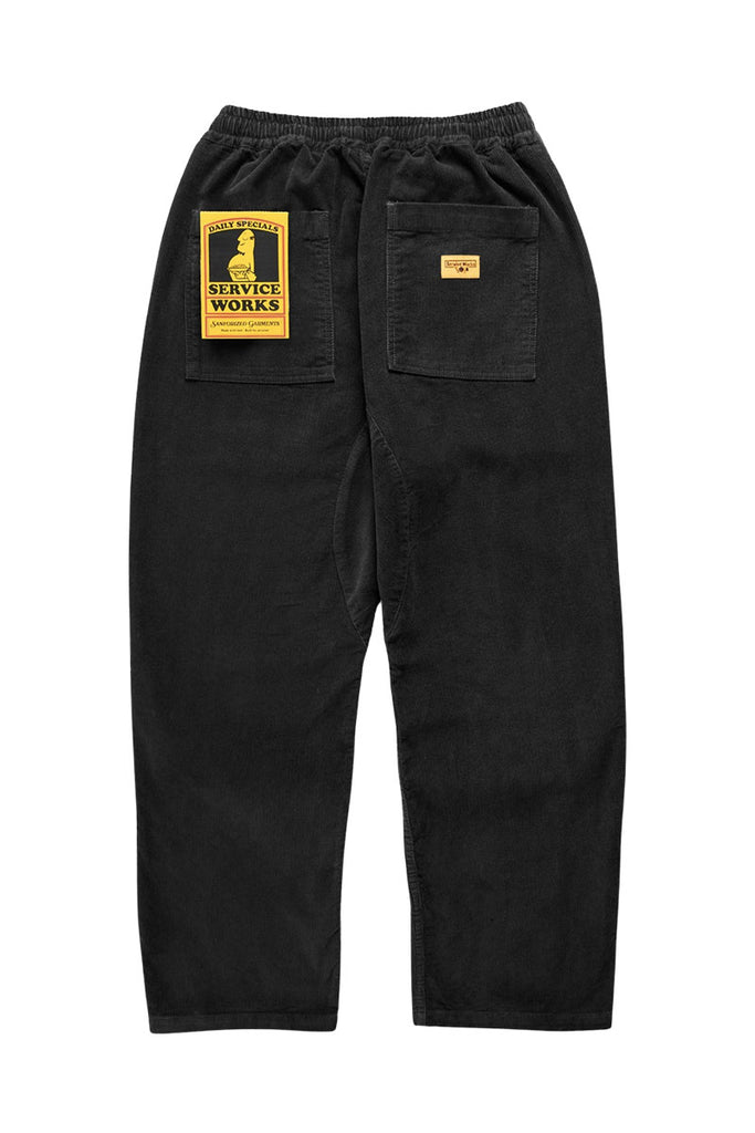 SERVICE WORKS CORDUROY CHEF PANT Black