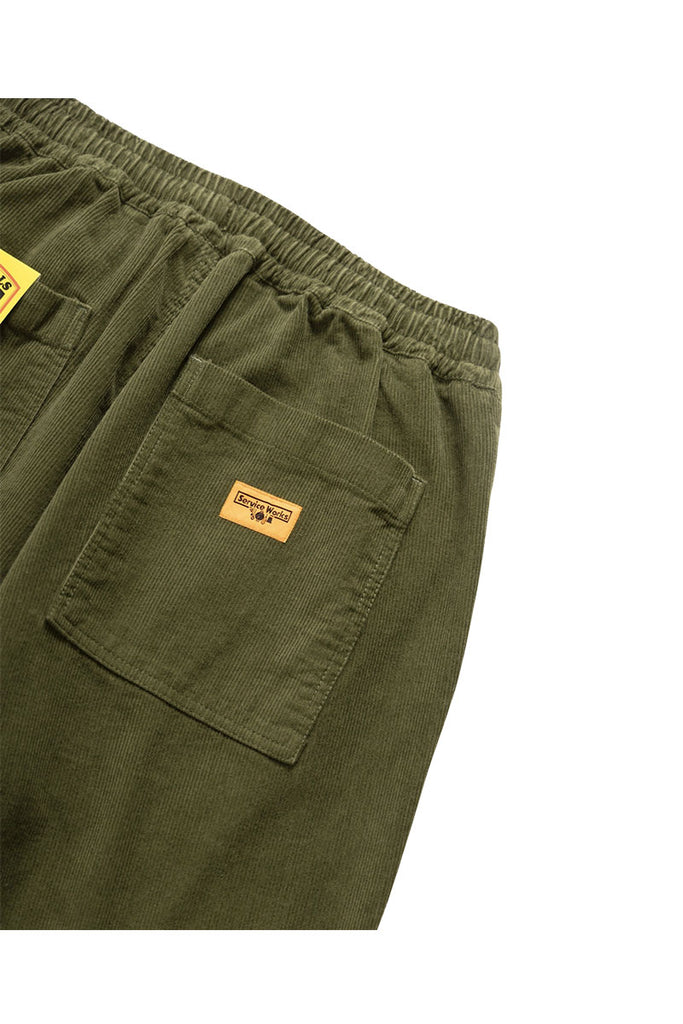 SERVICE WORKS CORDUROY CHEF PANT Olive