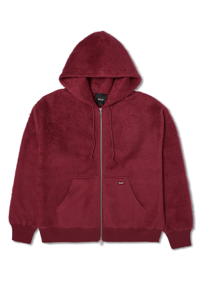HUF CORSO HEAVYWEIGHT ZIP HOOD Berry