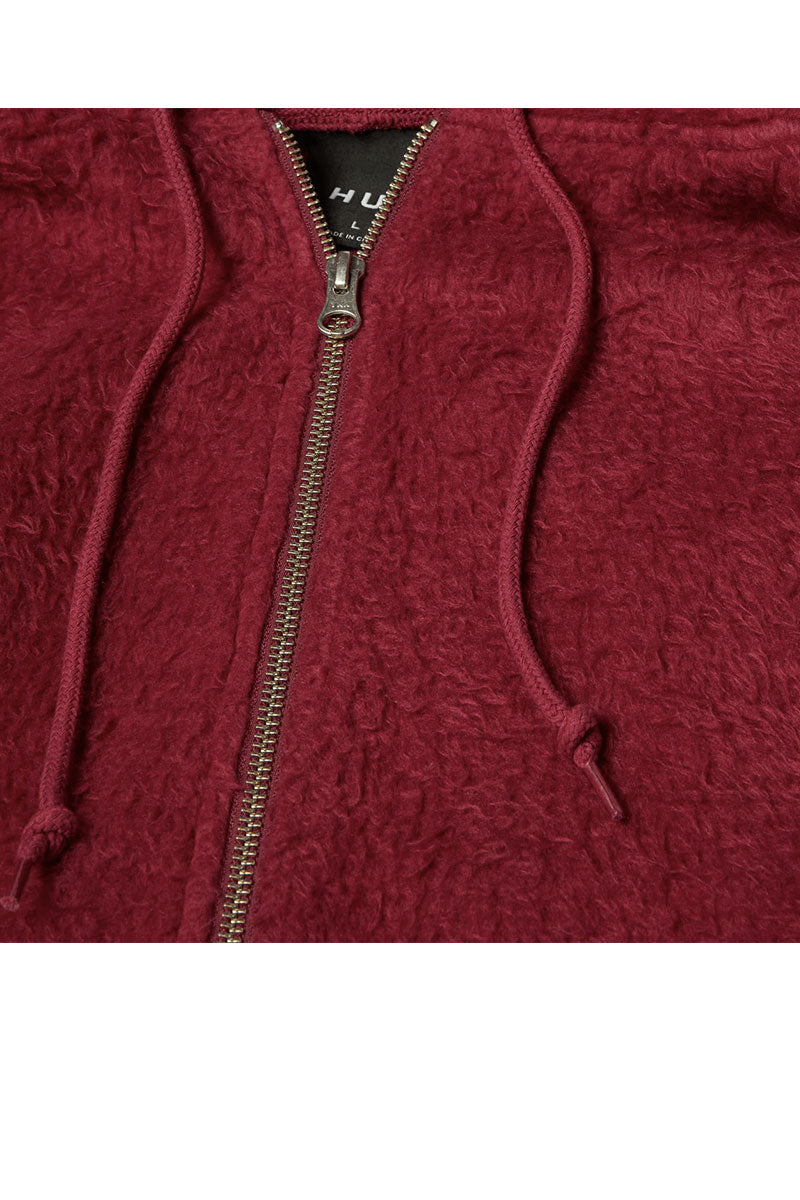 HUF CORSO HEAVYWEIGHT ZIP HOOD Berry